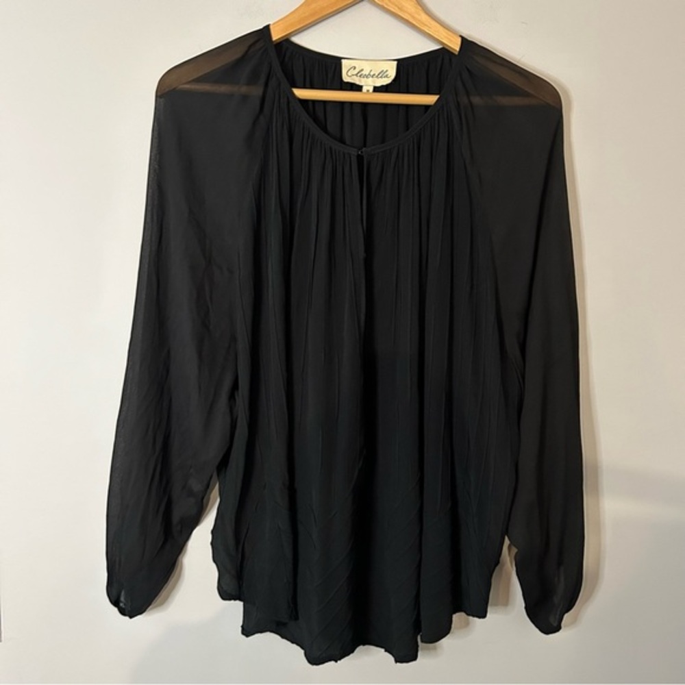 Cleobella Black Long‎ Sleeve Blouse